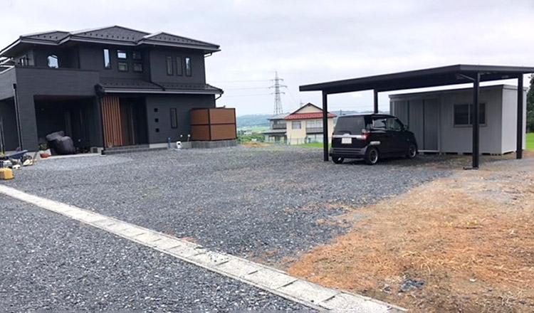 新築外構　施工前