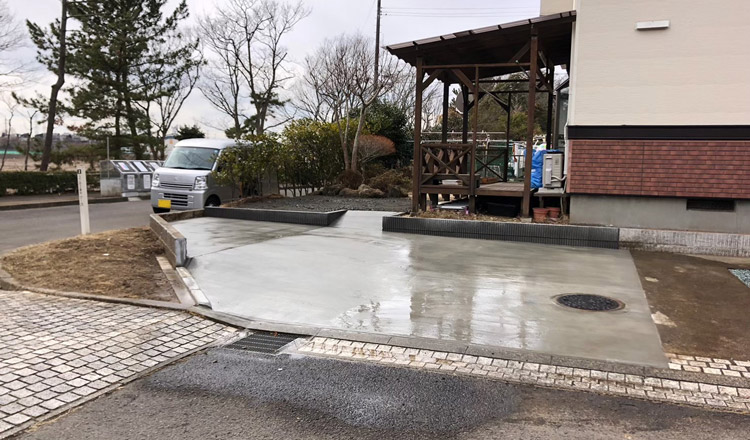 駐車場拡張　施工後