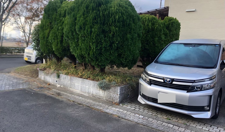 駐車場拡張　施工前
